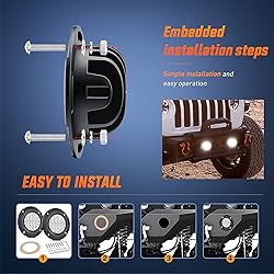 Nilight Flush Mount LED Light Pods 2PCS 5 Inch 36W