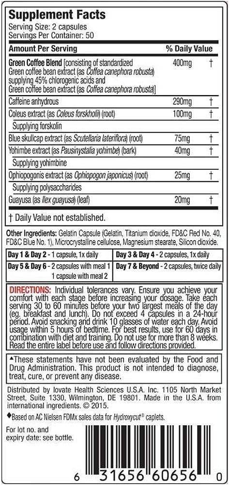 Hydroxycut Hardcore Next Gen, Scientifically Tested Weight Loss and Energy, Weight Loss Supplement, 100 Capsules: Health & Personal Care