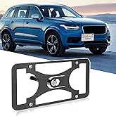 Front License Plate Holder Compatible with Volvo XC90 and EX90 2016-2025 Front Bumper Tow Hook License Plate Mounting Bracket Holder No Drill License Plate Frames Car Accessories Kit
