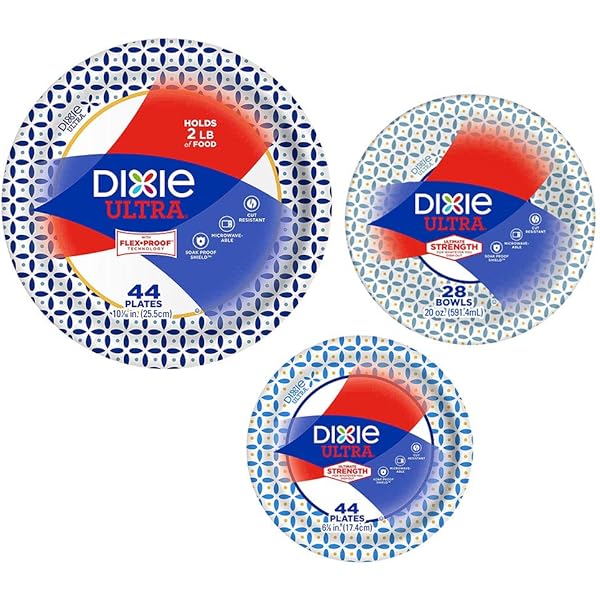 Dixie Pathways Design Everyday Paper Plates - 6.88" Diameter Plate - Paper - 800188082405