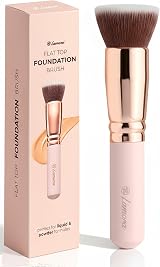 Lamora Make Up Brush Foundation Kabuki Flat Top Premium Synthetic Bristles