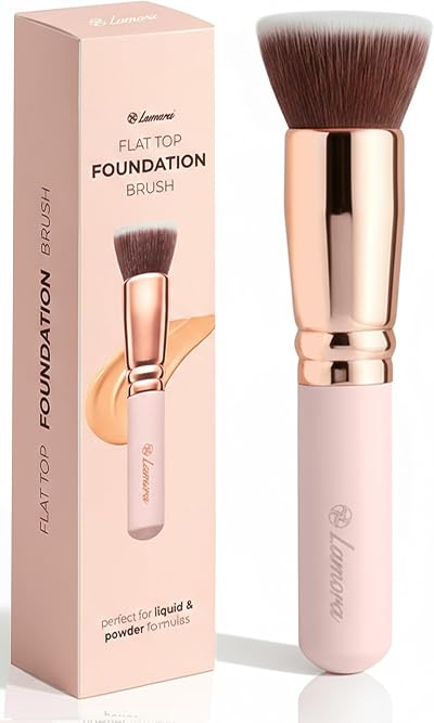 Lamora Make Up Brush Foundation Kabuki Flat Top Premium Synthetic Bristles