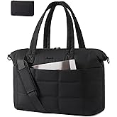 LOVEVOOK Gym Bag for Women & Men with Wet Pocket,36L Puffer Laptop Work Bags for Women with Computer Compartment,Waterproof Teacher Tote Bags Workout Weekender Carry on Travel Bag,Large Purse Handbags