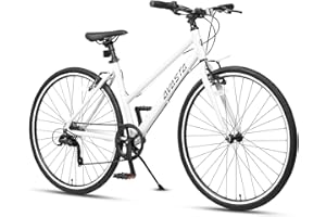 AVASTA Populus 700C Road Bike for Women with Kickstand, 15 17 Inch Lightweight Step Through Aluminum Alloy Frame, 7-Speed Drivetrain, Multiple Colors