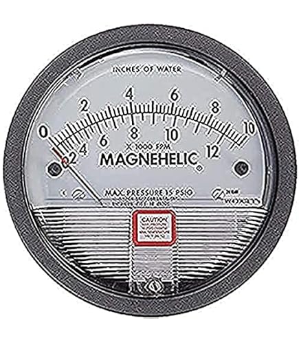 Dwyer 2025 Magnehelic Differential Pressure Gauge, Type, 0 to 25