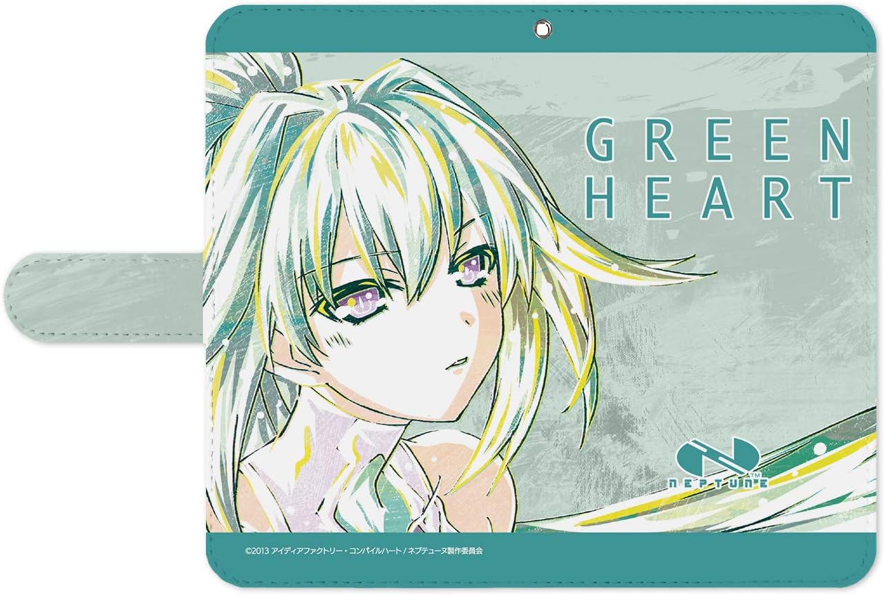 Amazon 超次元ゲイム ネプテューヌ グリーンハート Ani Art 手帳型スマホケース Lサイズ アニメ 萌えグッズ 通販