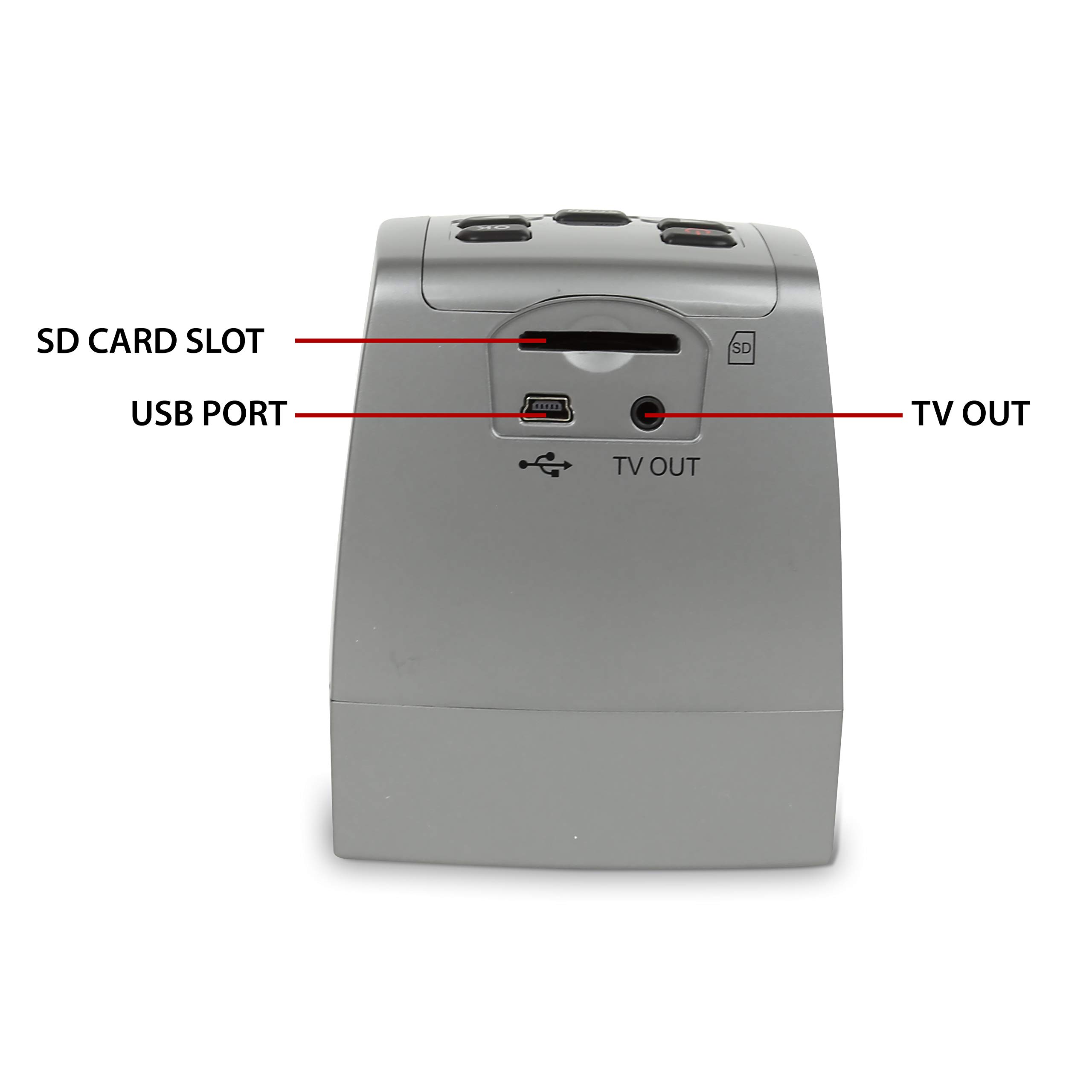 Magnasonic All-in-One High Resolution 24MP Film Scanner, Converts 35mm/126KPK/110/Super 8 Films, Slides, Negatives into Digital Photos, Vibrant 2.4