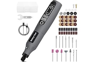 LUFF Mini Cordless Rotary Tool, 5-Speed 3.7V USB Rechargeable Rotary Tool Kit with 68 Accessories – Multi-Purpose Power Tool for Sanding, Polishing, Drilling, Engraving, DIY Crafts & Home Projects​