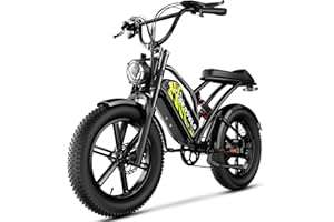 CBVELO Electric Bike for Adults, 1000/1500W, 32MPH, 48V, 20AH, 30AH Battery, Max 50-100 Miles Electric Motorcycle, 20" x 4" Fat Tire Dirt Bike, 7-Speed E-Bike