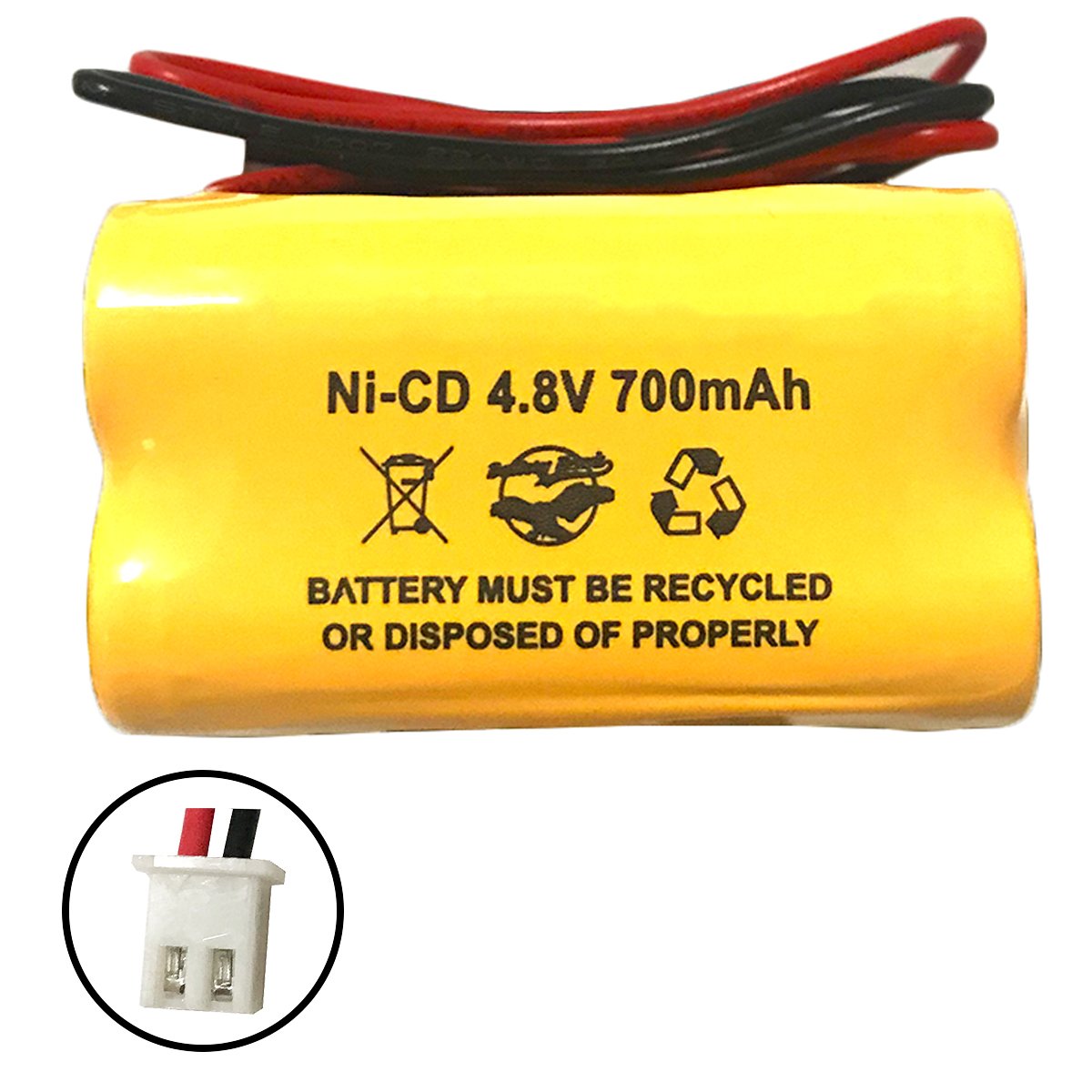 5PC Dual-LITE BP2-A Ni-CD 2.4v 1100mAh CSXWREB3 HUBBEL Battery BP2A BP2-0A 0BP2-0A Battery Pack Replacement For Exit Sign Emergency Light