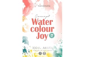 Hahnemühle Concept - Watercolour Joy Matte Watercolour Pad with 50 Sheets, 300 g/m² (A4)