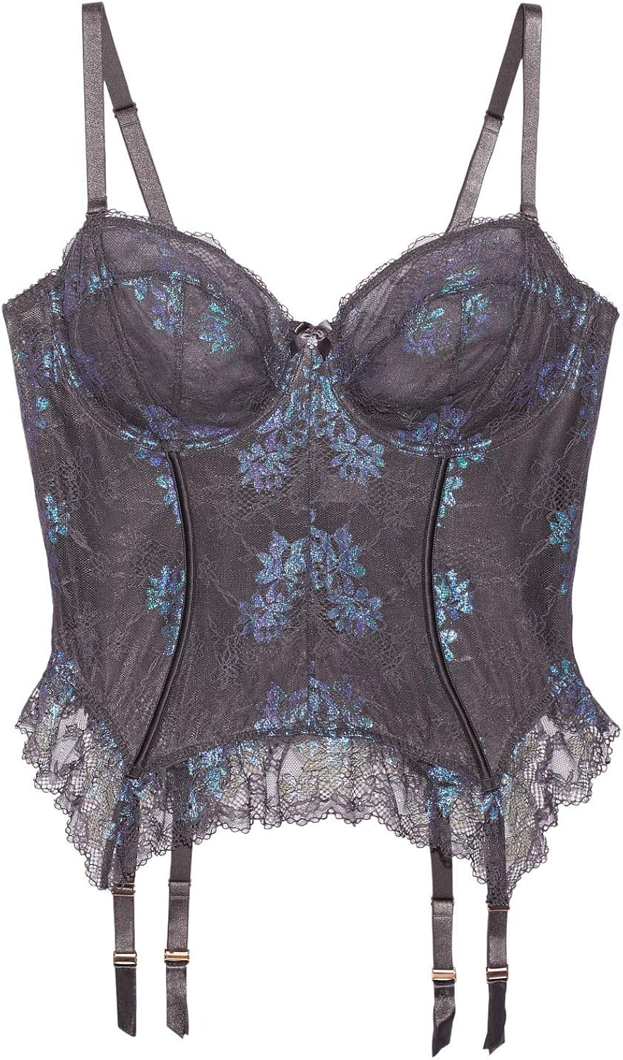 Savage X Fenty Women's Curvy Irridescent Lace Corset