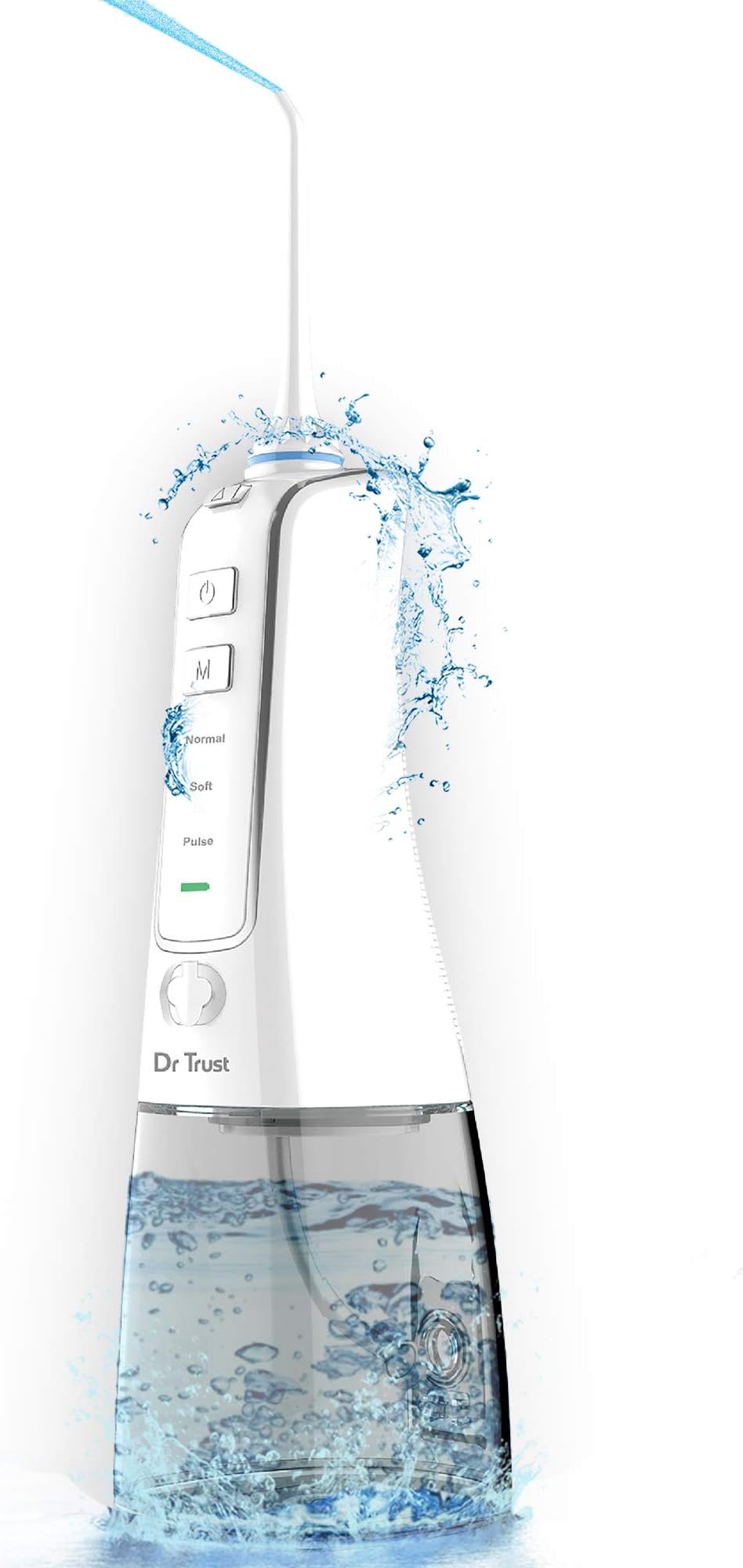 Dr Trust Electric Power Portable Professional Rechargeable Dental device for Teeth Cleaning Oral Irrigator Pro Braces for Kids and Adults - 315 (White)