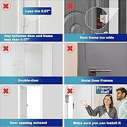 2Pack AceMining Door Reinforcement Lock Withstands