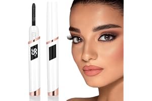 ShenlanBolt Heated Eyelash Curler for Women, Electric Lash Curler with 10s Fast Heating, 4 Adjustable Temp (65°C-95°C), 24H Curl, USB-C Rechargeable, Ergonomic Design, Travel-Friendly Makeup Tool Gift