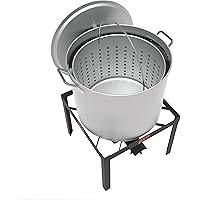 LoCo Cookers LCKT42 Crawfish Kit, 42 Quart, Silver