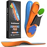 Bukihome Sports Insoles for Running & Basketball - Lightweight Athletic Shoe Inserts with Shock Absorption, Energy Return Tech & Arch Support - Enhanced Performance for Men/Women -L
