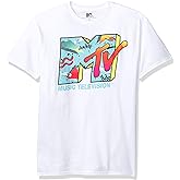 MTV Men&rsquo;s Retro Logo T-Shirt - Officially Licensed Short Sleeve Graphic Tee, Adult Unisex Fit