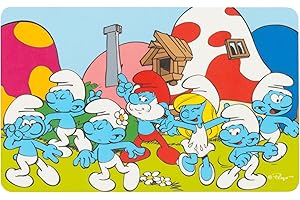 Planche des Smurfs - La maison des Smurfs Breakfast board Resopal cutting board
