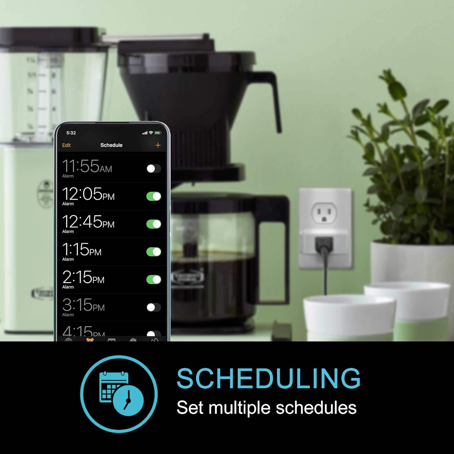 Autome Wifi Smart Plug – Smart Outlet for Home Automation w/Alexa, Google, IFTTT – App Control Remote from Any Location [1pk] - - 