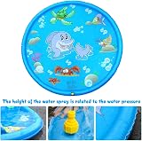 KAHEIGN 170cm Splash Water Play Mat Dolphin Ocean Pattern Garden Pool Toy view 3