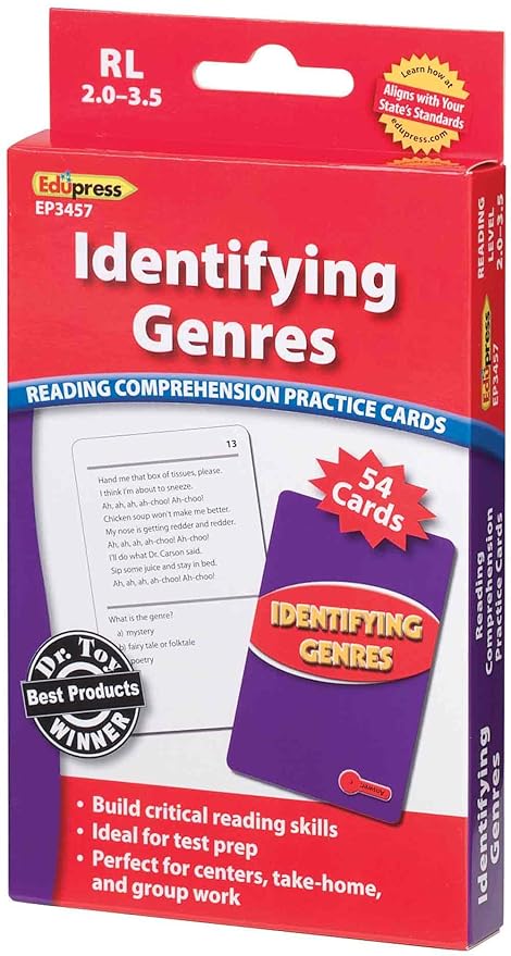 Identifying Genres Practice Cards Red Level