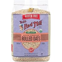 Bob's Red Mill Gluten Free Organic Quick Cooking Oats (32 Ounce, Pack of 2)