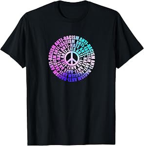 Anti Trump Racism Fascism Lies Hate Resist Vote Watercolor T-Shirt