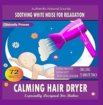 hair dryer white noise baby