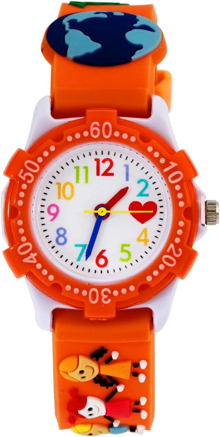 Kids Analogue Watches, Girls Time Teacher Toddler Watch Childrens Tell