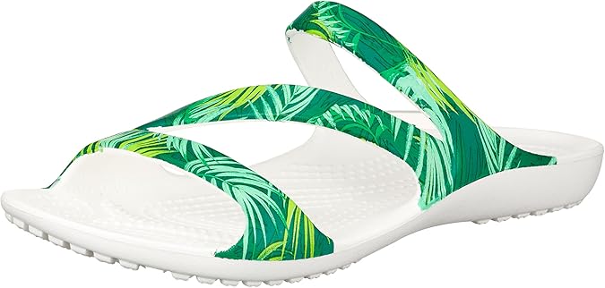 Amazon.com | crocs Women's Isabella Gladiator Graphic Sandal | Flats