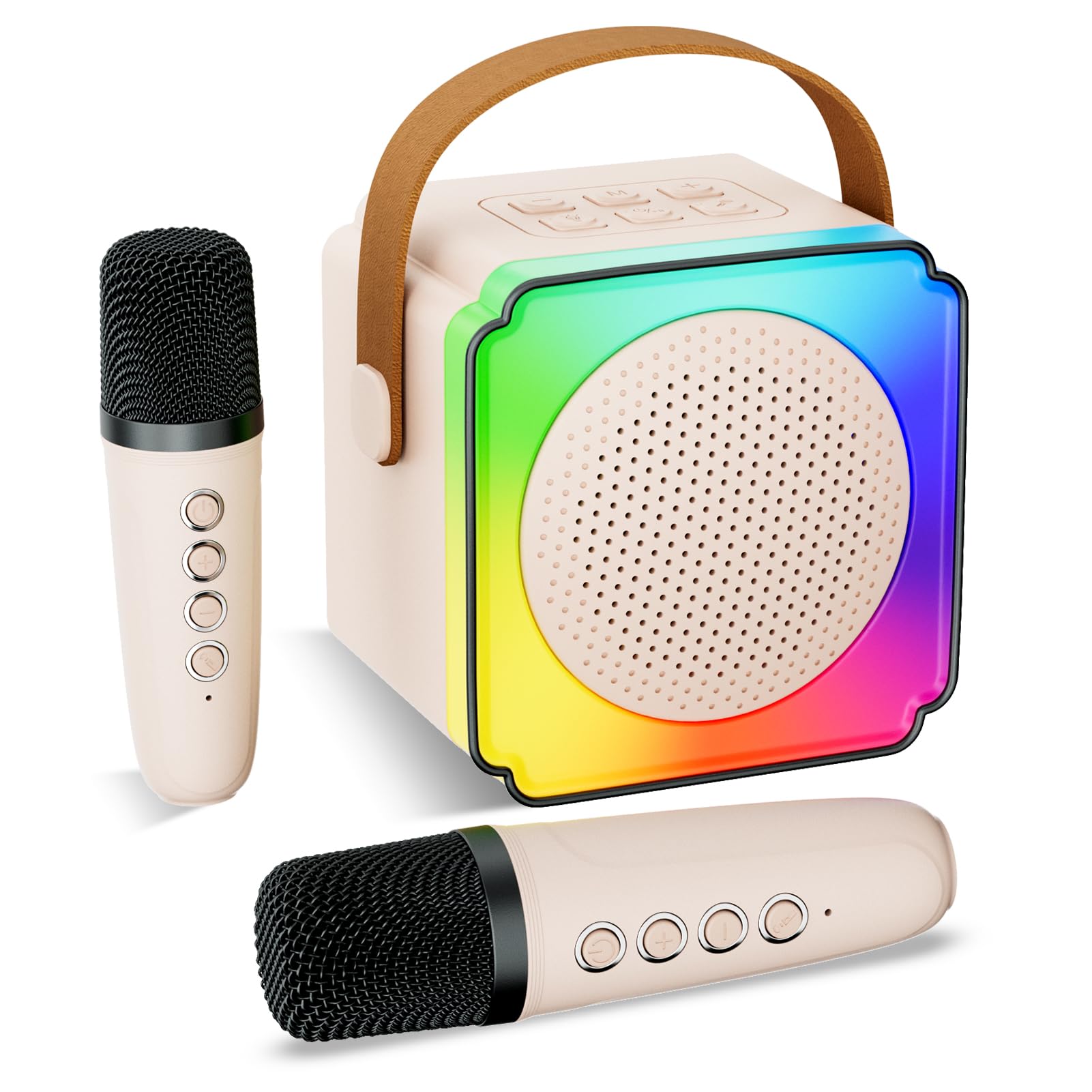 Lavliy Kids Karaoke Machines for Girls Toys Age 3-12 Year Old Girl Gifts for 3-10 Year Olds, Kids Toys Age 3-12, Girls Birthday Presents, Mini Karaoke Machine 2 Microphones for Kids Birthday Gifts