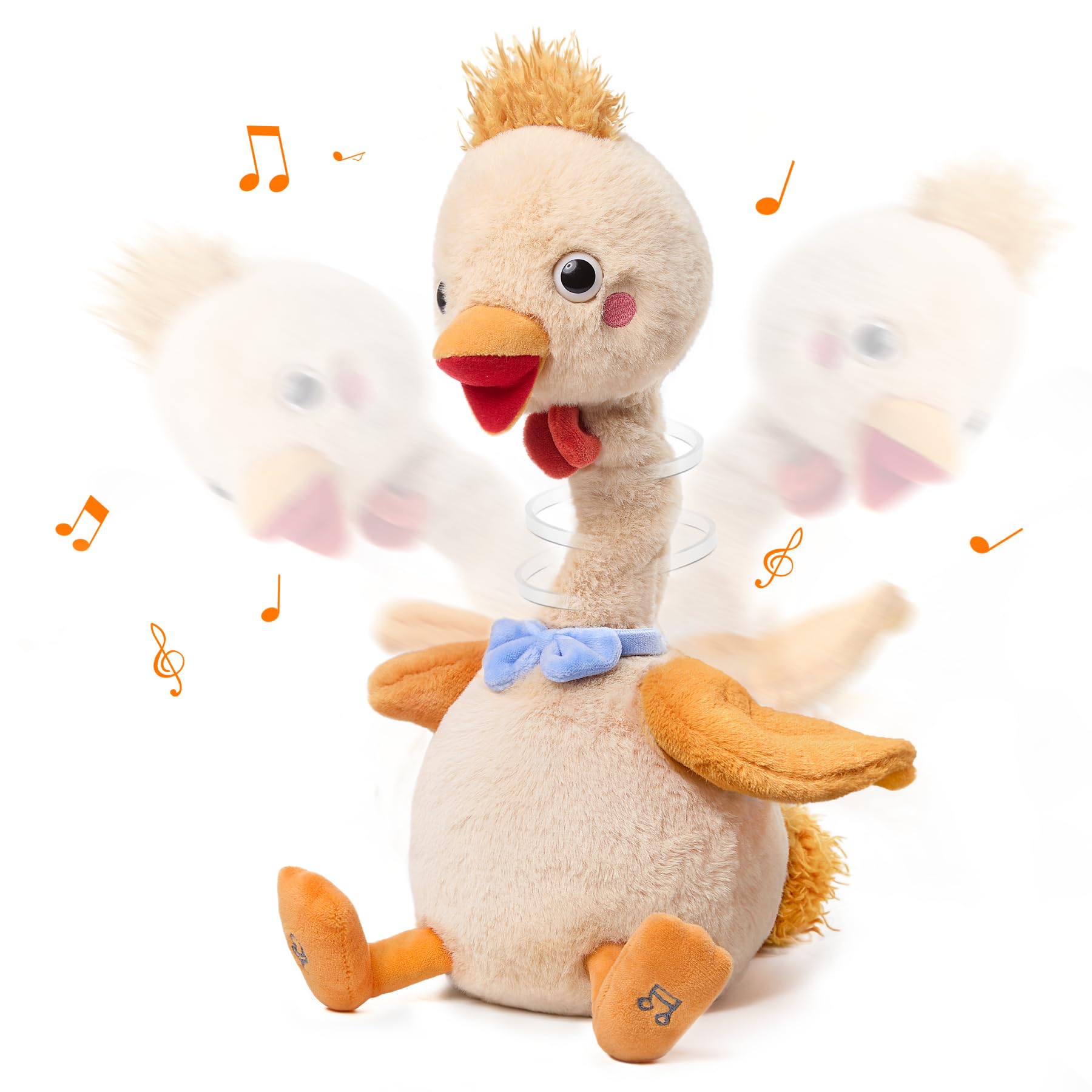 TUMAMA Talking Chicken Repeat What You Say,Moving Neck and Wings, Soft Chick Toy for Kids,Singing Dancing Chick Toy Birthday Gifts for Children Girl Boy Age 3 4 5 6 7, Gift for Kid Infant
