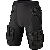 Surlim 5-Pad Football Compression Girdle/Shorts, Football Padded Shorts, Football Girdle Hip and Thigh Protector