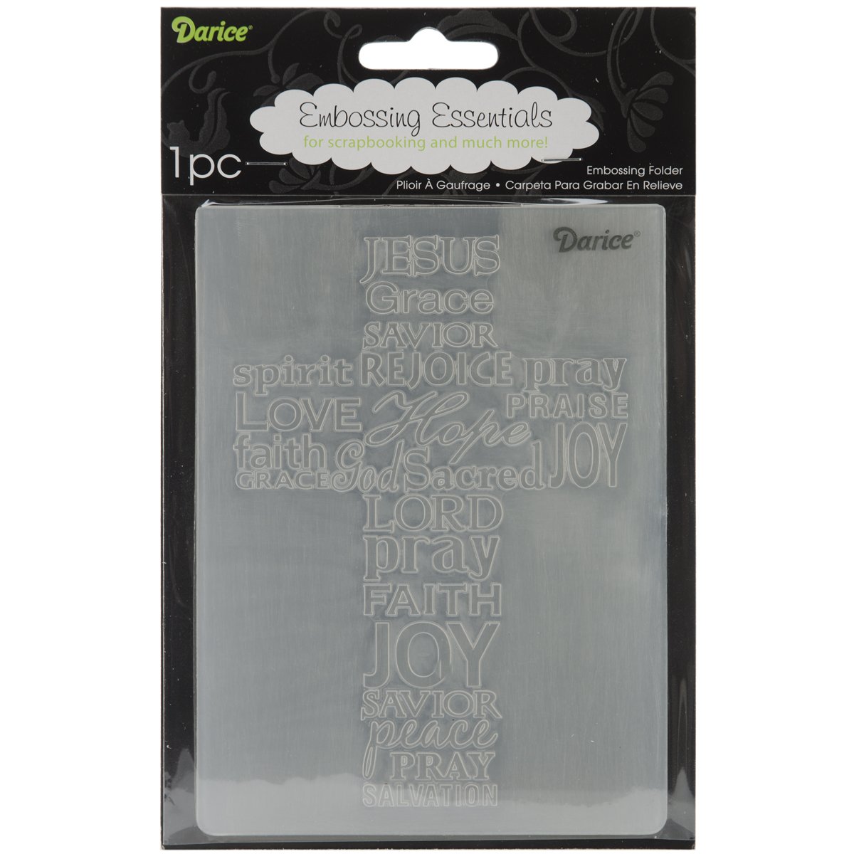 Darice Embossing Folder 4.25 x 5.75inchCross W/Words Amazon.co.uk