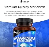New Leaf Magnesium with Zinc 365 Tablets – Bones Muscle Immune Support view 5