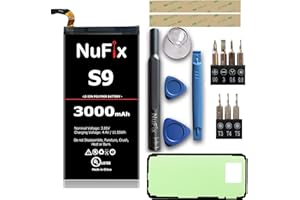 NuFix Battery Replacement for Samsung S9 3000mAh Compatible Replacement Battery EB-BG960ABE EB-BG960ABA G960W G960U (Complete