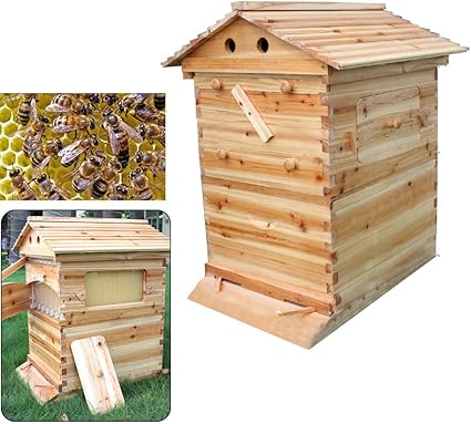 Idee Regalo Natale Amazon.Oukaning Alveare Per Api In Legno Naturale Facile Da Appendere Idea Regalo Per Natale Amazon It Prodotti Per Animali Domestici