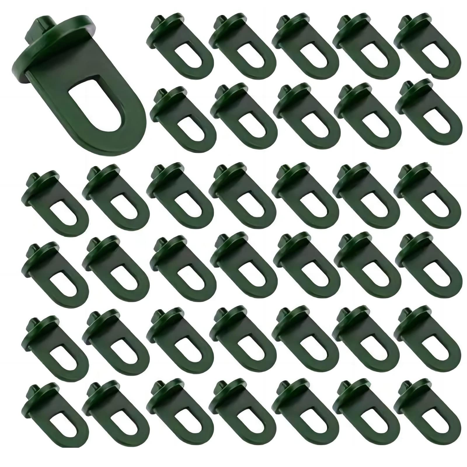 Bailinks 50 Pcs Greenhouse Hook Plastic, Greenhouse Clips Greenhouse Accessories for Hanging Basket Pot Outdoor Garden Hanging Plants Plastic Insulation Netting Shading