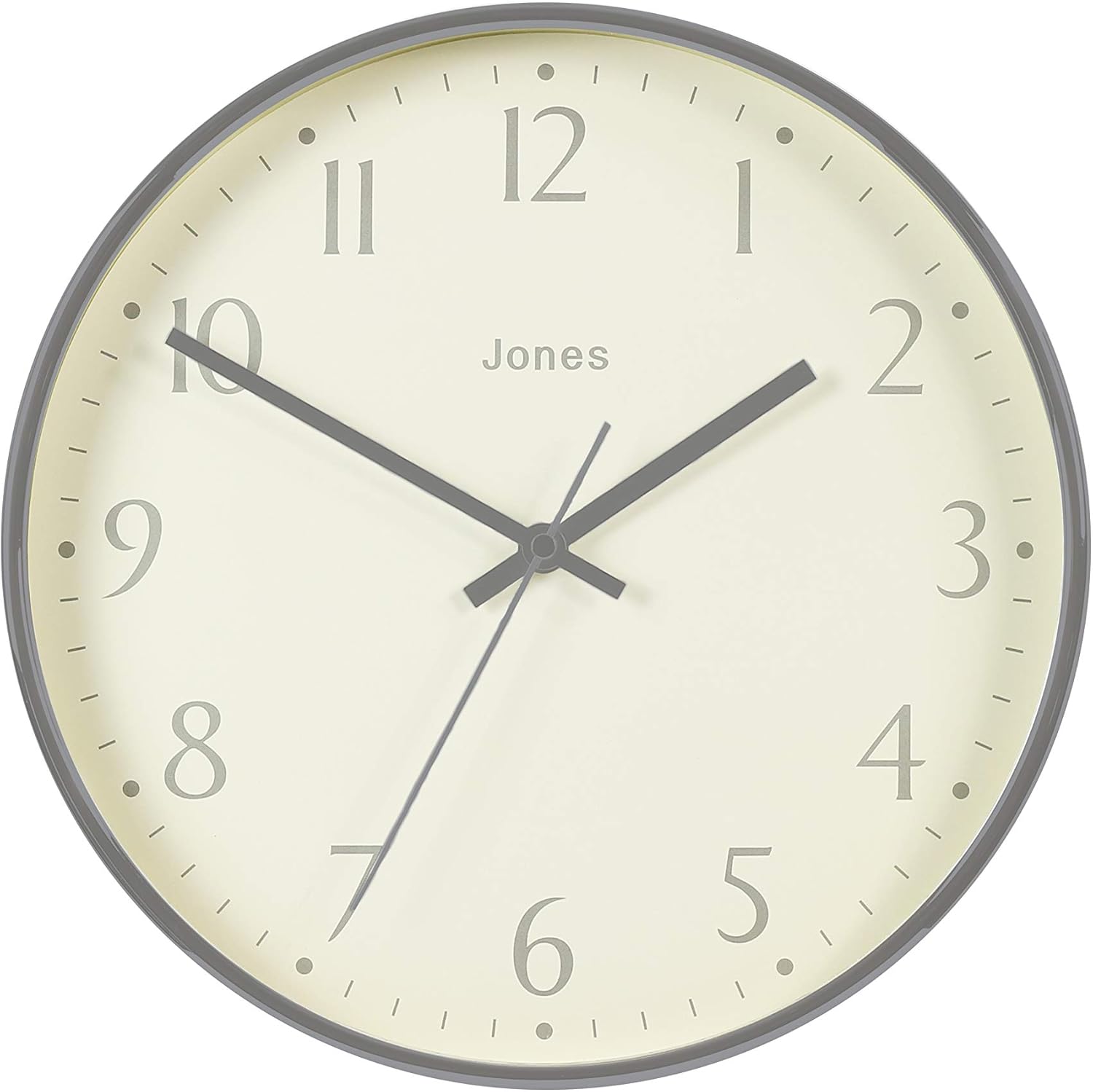 Jones Clocks® Large Round Wall Clock The Penny, for Kitchen/Office
