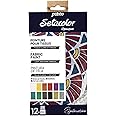 Pebeo Setacolor Fabric Paint, 12X20ML, Assorted