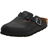 Birkenstock Boston Classic Arch Clog,Black Oiled Leather,38 M EU