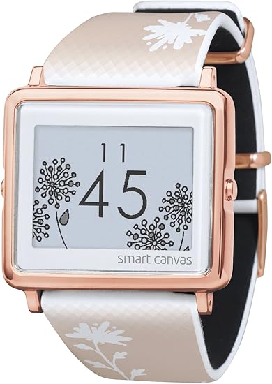 Amazon エプソン スマートキャンバス Epson Smart Canvas Flower ベージュ 金具ピンクゴールド 腕時計 W1 Fl レディース レディース腕時計 腕時計 通販