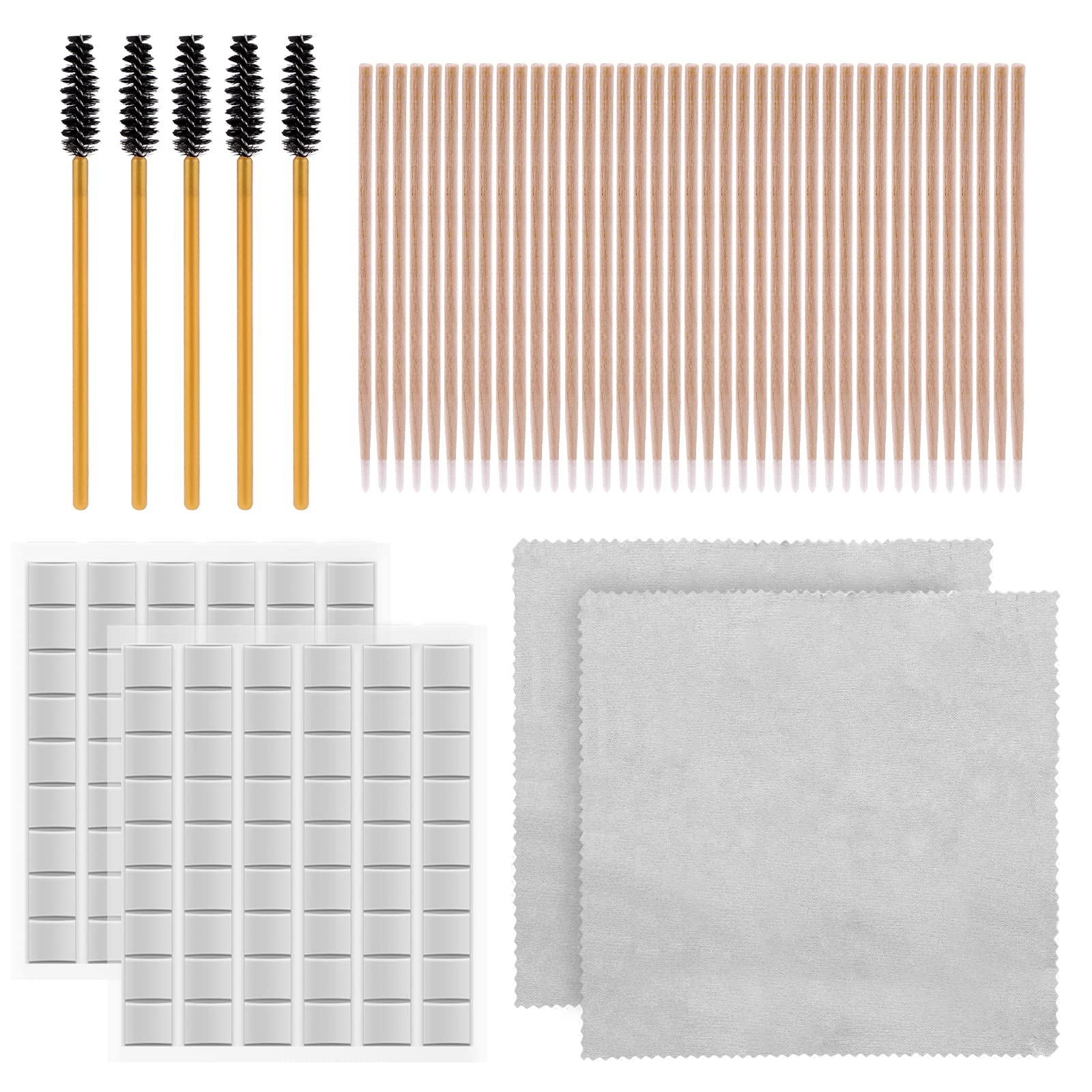 SAVITA 215pcs Professional Cleaner Kit Included 108pcs Putty Removers Wooden Cleaner Sticks Cleaning Brushes Microfiber Cloth for Apple Airpods, Airpods Case, Cellphones, Earphones, Camera, Keyboards