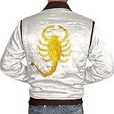 Blingsoul Quilted Style Lightweight Satin Bomber Jacket Men