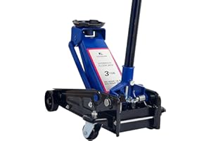 ROOMARK 3 Ton Hydraulic Floor Jack for All Terrain Vehicles, Heavy-Duty Steel Racing Jack with Quick Lift Pump, 5.12"-18.7" Lifting Range, 6000 Lbs Capacity