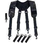 MELOTOUGH Tactical Suspenders for Duty Belt Harness,Police Suspenders Duty belt Padded Adjustable