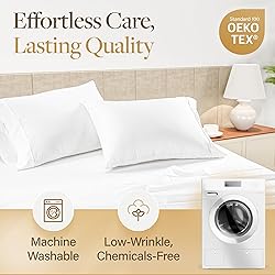 LANE LINEN 100% Egyptian Cotton King Sheets Set