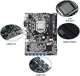 KVSERT B75 12 Card Mining Motherboard 12 USB3.0 LGA1155 DDR3 CPU+Cables view 3