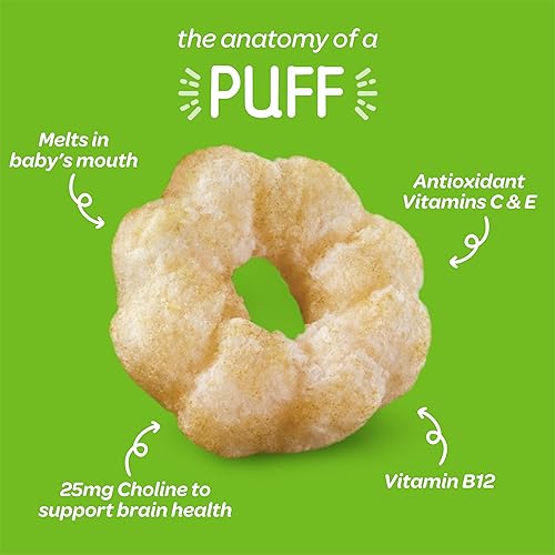 Happy Baby Organics Superfood Puffs, Apple Broccoli, Ounce